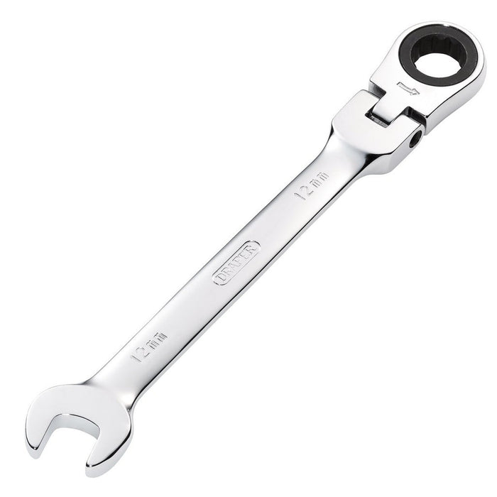 Draper Tools Draper Hi-Torq® Metric Flexible Head Ratcheting Combination Spanner 12mm