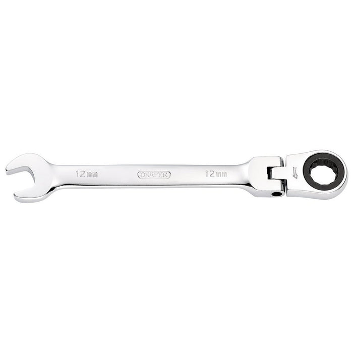 Draper Tools Draper Hi-Torq® Metric Flexible Head Ratcheting Combination Spanner 12mm