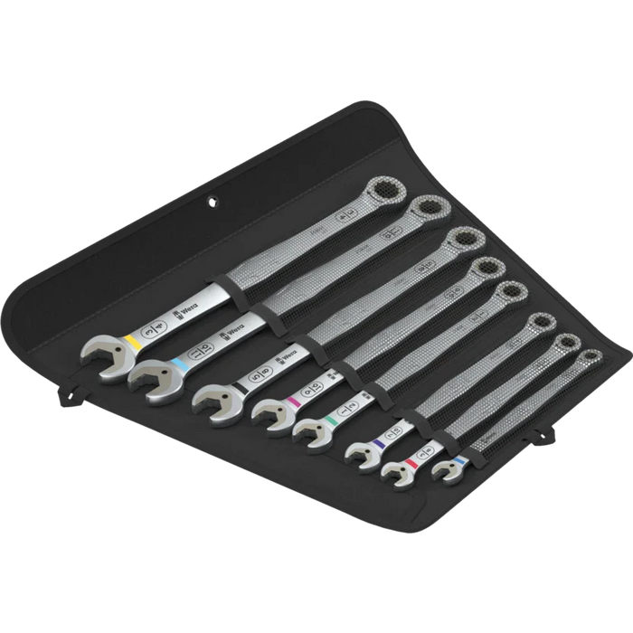 Wera 6007 Joker Imperial 8 Set 1 Ratcheting Combination Spanner Set  Imperial 8 Piece 020385