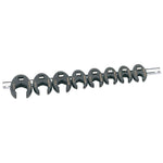 Draper Tools Expert Metric Crow Foot Spanner Set on a Metal Rail 3/8