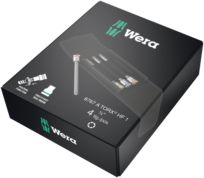 Wera 8767 A Torx® Bit Socket Set HF 1/4