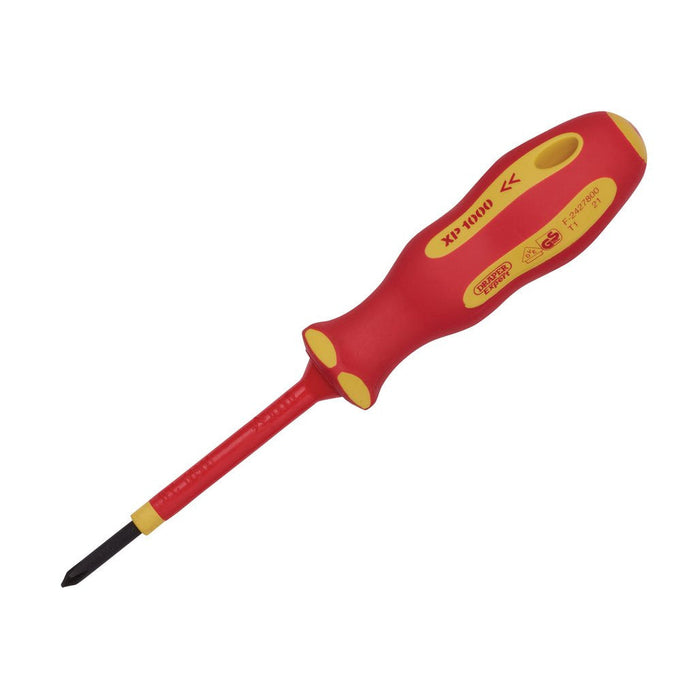 Draper Tools XP1000® VDE Cross Slot Screwdriver No.0 x 60mm  64427