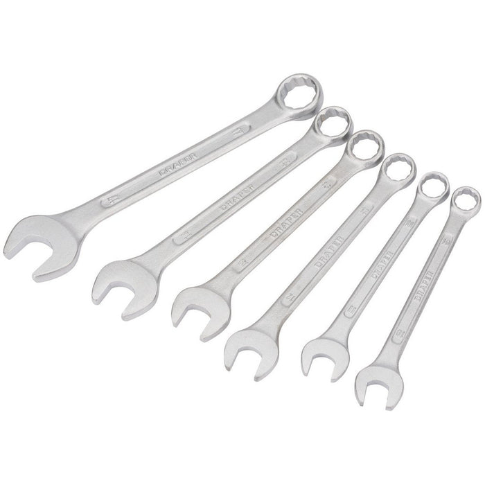 Draper Redline® Metric Combination Spanner Set 10 - 17mm 6 Piece 68479