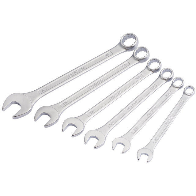 Draper Redline® AF Combination Spanner Set 6 Piece 68480
