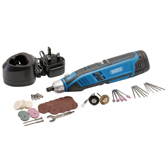 Draper 12V Rotary Multi-Tool Kit, 50 Pce