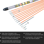 C.K MightyRod 10m Cable Rod Set