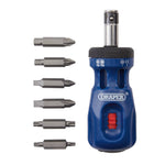 Draper Tools Chubby Ratcheting Screwdriver & Bit Set, 7 Pce