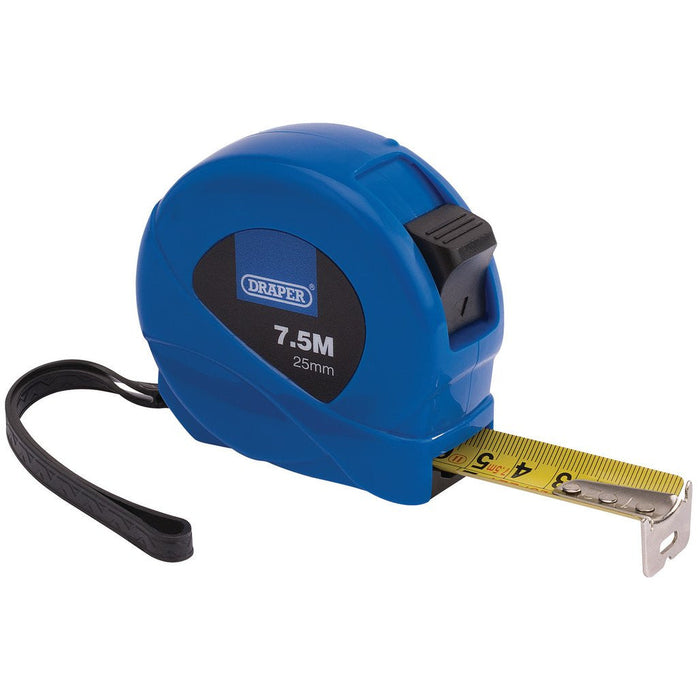 Draper Tools Measuring Tapes 7.5m/25ft x 25mm Blue 75882