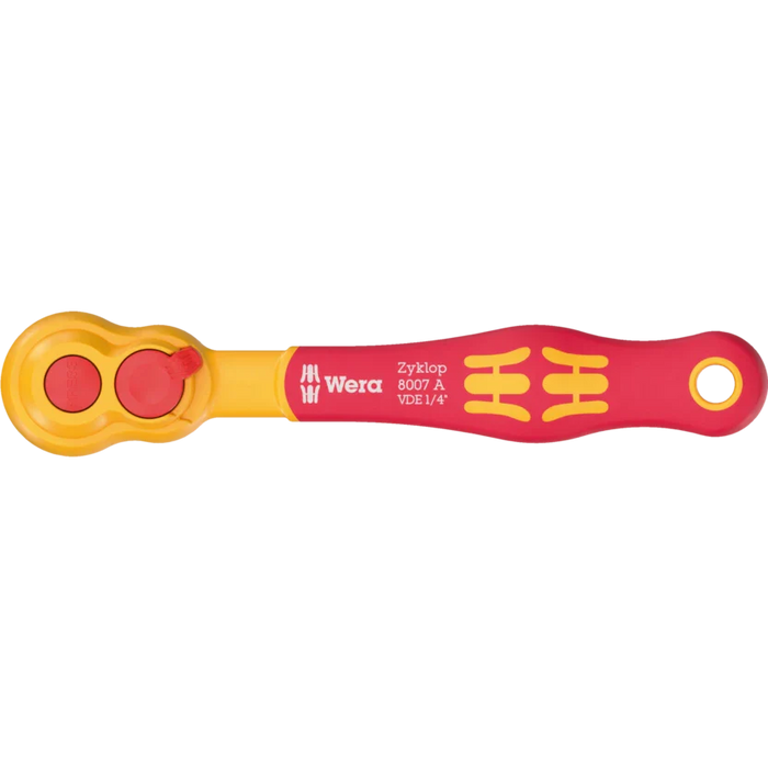 Wera 8007 A VDE Zyklop Ratchet  Insulated with Reversing Lever 1/4