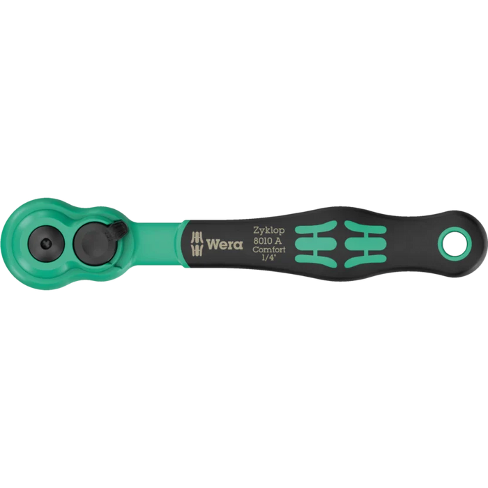 Wera 8010 A Zyklop Comfort Ratchet with Reversing Lever 1/4
