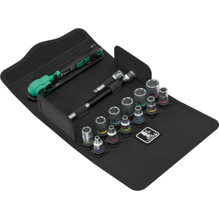Wera 8100 SA 13 Zyklop Comfort Ratchet Set wth Reversing Lever 1/4