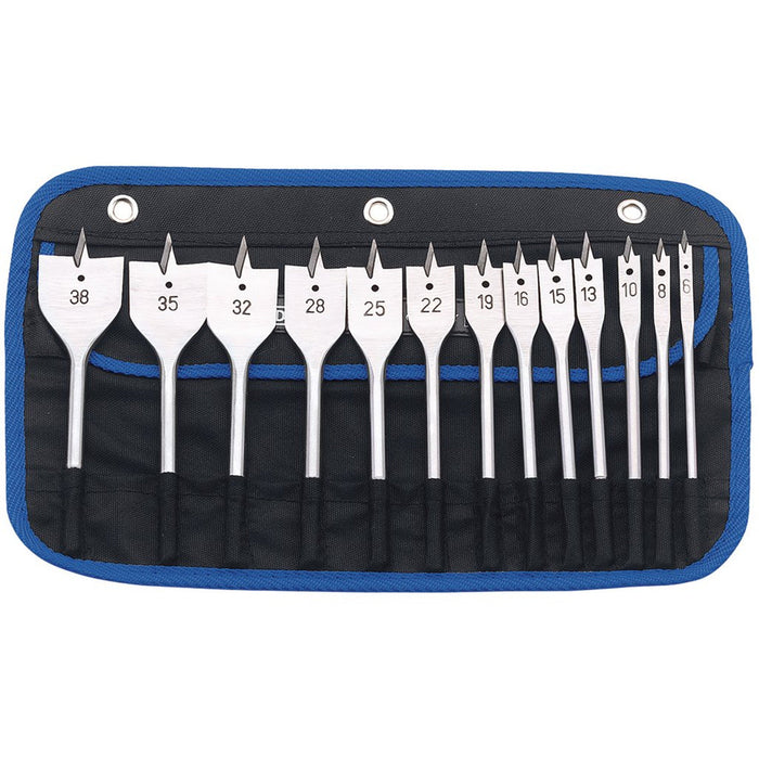 Draper Tools Flat Wood Bit Set, 13 Pce