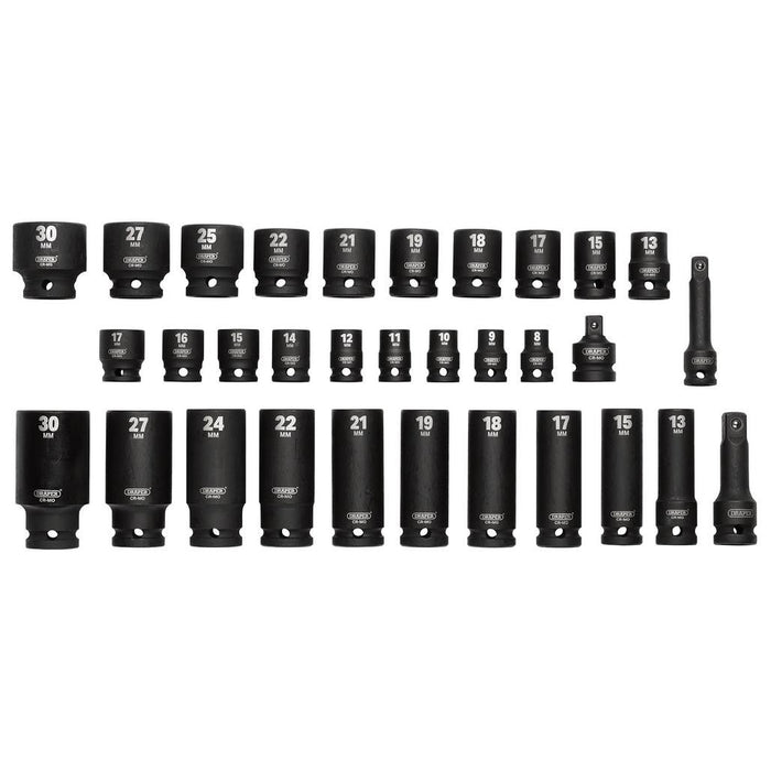 Draper Tools HI-TORQ® Impact Socket Set 3/8