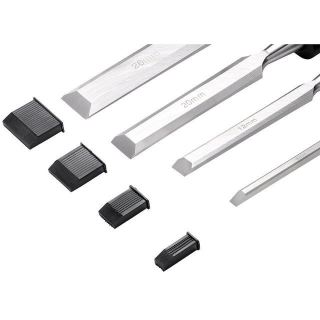 Draper Tools Bevel Edge Wood Chisel Set, 4 Pce