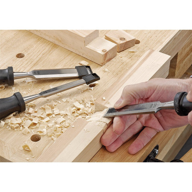 Draper Tools Bevel Edge Wood Chisel Set, 4 Pce