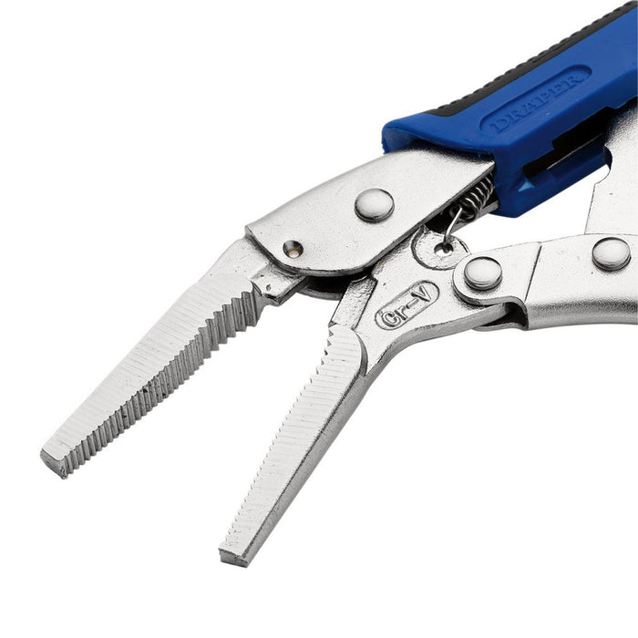 Draper Tools 165mm Soft Grip Long Nose Self Grip Pliers