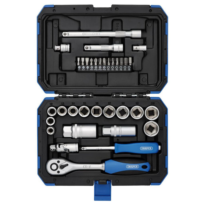 Draper Tools Metric Socket Set 3/8