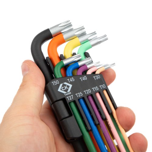 C.K Coloured Torx Tamper Proof Key Set 9 Piece T4450