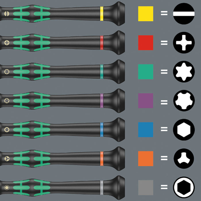Wera 9715 Foam Insert Kraftform Micro Screwdriver Set 1, 24 Pce