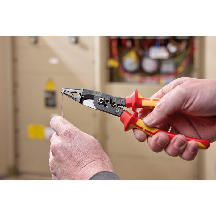 Draper Expert XP1000® VDE 8-in-1 Electricians Pliers, 215mm