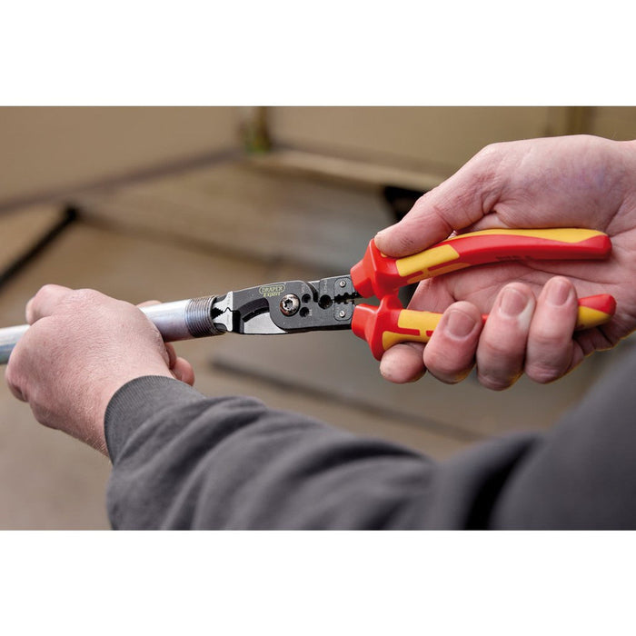 Draper Expert XP1000® VDE 8-in-1 Electricians Pliers, 215mm