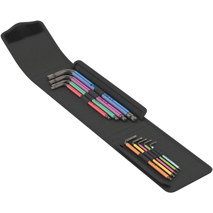 Wera 950/9 Hex-Plus Multicolour Imperial 1 L-Key Set Imperial BlackLaser Set 9 Piece 022639