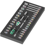 Wera 9705 Tool Rebel Roller Cabinet Stainless 1 with Tool Assortment, 177 Piece 150135