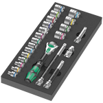 Wera 9706 Tool Rebel Roller Cabinet Stainless 2 with Tool Assortment, 191 Piece 150136