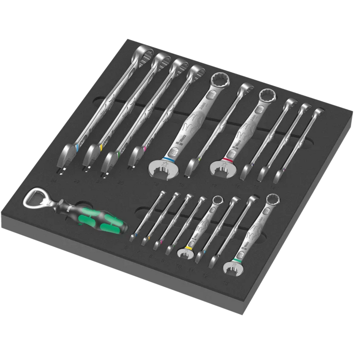 Wera 9705 Tool Rebel Roller Cabinet Stainless 1 with Tool Assortment, 177 Piece 150135