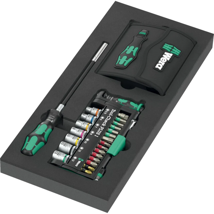 Wera 9705 Tool Rebel Roller Cabinet Stainless 1 with Tool Assortment, 177 Piece 150135