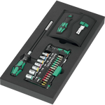 Wera 9706 Tool Rebel Roller Cabinet Stainless 2 with Tool Assortment, 191 Piece 150136
