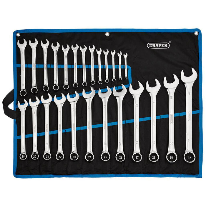 Draper Tools HI-TORQ® Metric Combination Spanner Set 6-32mm 25 Piece 97918