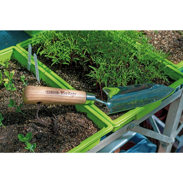 Draper Tools Heritage Stainless Steel Transplanting Trowel With Ash Handle