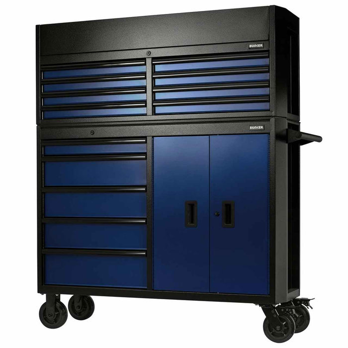 Draper 24254 Bunker 13 Drawer Combined Roller Cabinet and Tool Chest 52