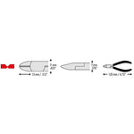 CK Precision Side Cutter Mini Bevel 120mm