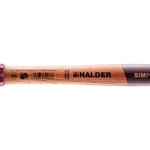 Halder Simplex soft-face mallet cast steel/wood handle Ø 40 Superplastic 610g
