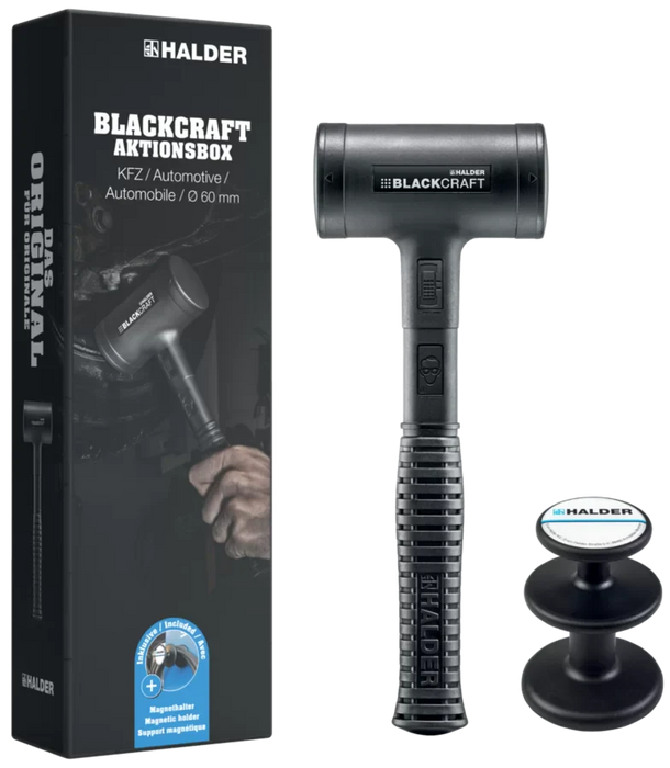 Halder BLACKCRAFT Promotional Box Automotive Blackcraft Soft Face Mallet D60 plus Bonus Magnetic Holder