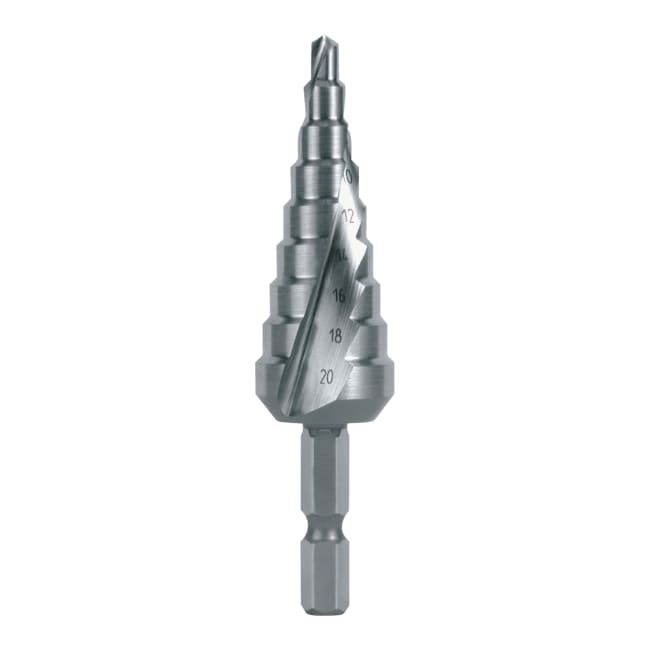 RUKO Step Drill Bit HSS Spiral Fluted With Split Point No. 1