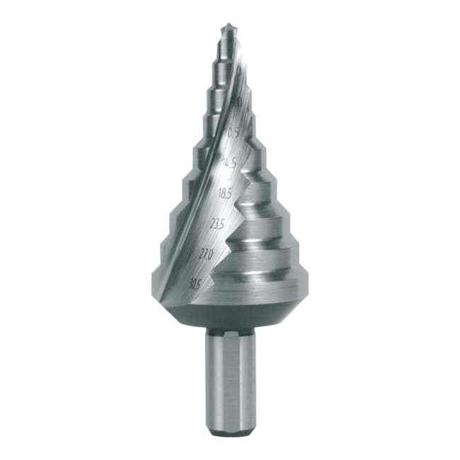 RUKO Step Drill HSS Spiral Fluted With Split Point For Metric Cable Connections No. 14