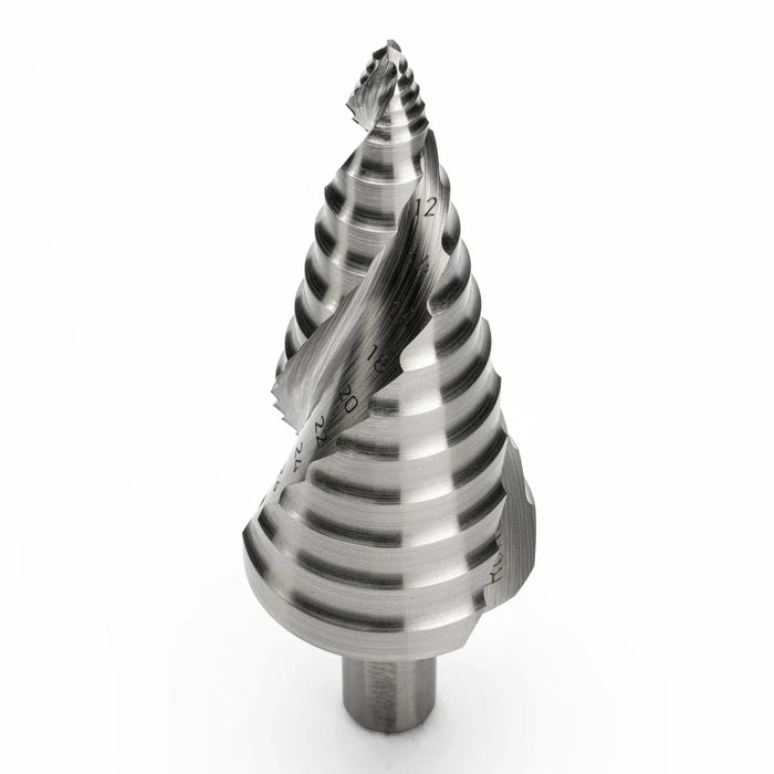 Ruko Ultimatecut Step Drill Set HSSE-Co 5 Spiral Fluted with Flowstep Tip 9-38mm
