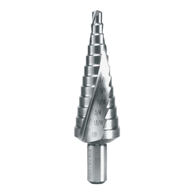 RUKO Step Drill HSS Fractional Sizes Spiral Fluted With Split Point No. 4