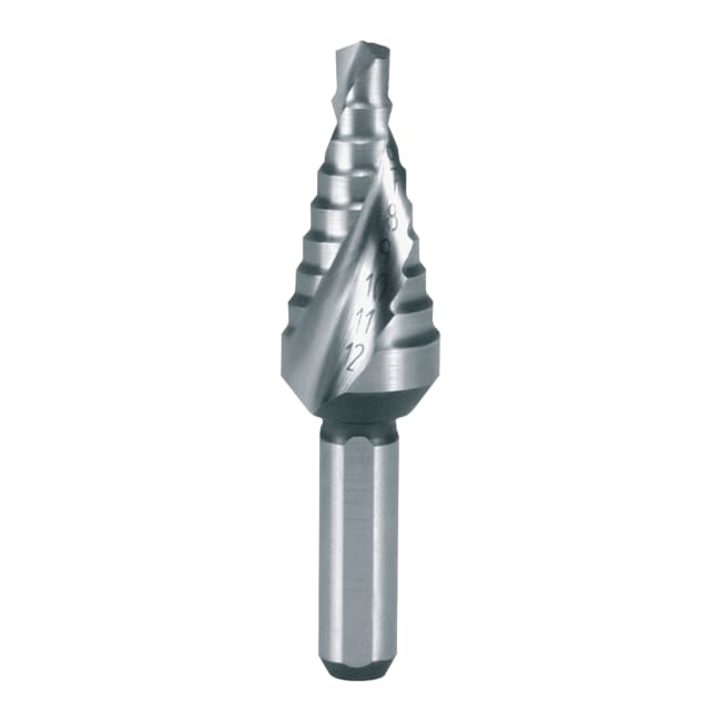 RUKO Step Drill HSS Spiral Fluted With Split Point Short Design No. 0/9