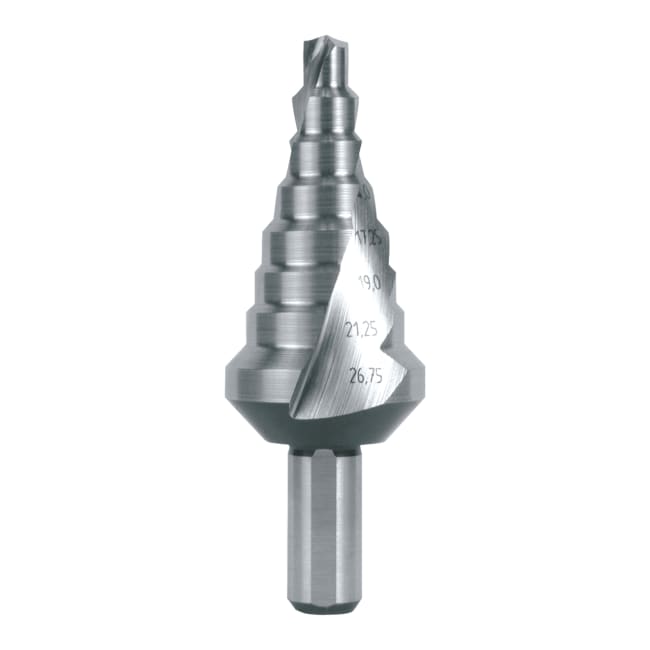 RUKO Step Drills HSS Spiral Fluted With Split Point No. 4