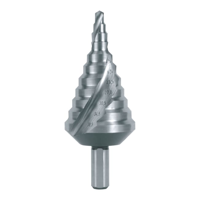 RUKO Step Drill HSS Spiral Fluted With Split Point For Metric Cable Connections No. 16