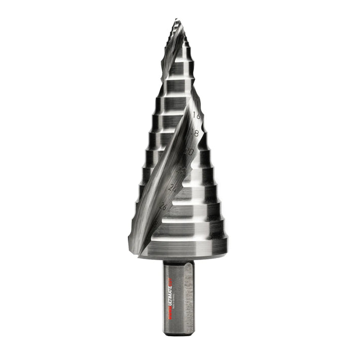 Ruko Ultimatecut Step Drill Set HSSE-Co 5 Spiral Fluted with Flowstep Tip 8-30mm