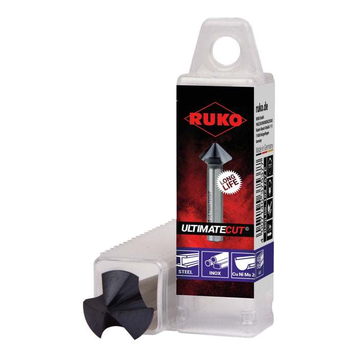 RUKO Ultimatecut Taper & Deburring Countersinker HSS RUnaTEC DIN 335 Type C 90° Ø 8.3mm