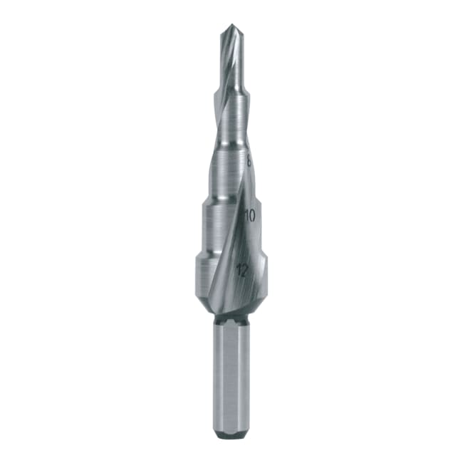 RUKO Step Drills HSS Spiral Fluted With Split Point No. 0/5
