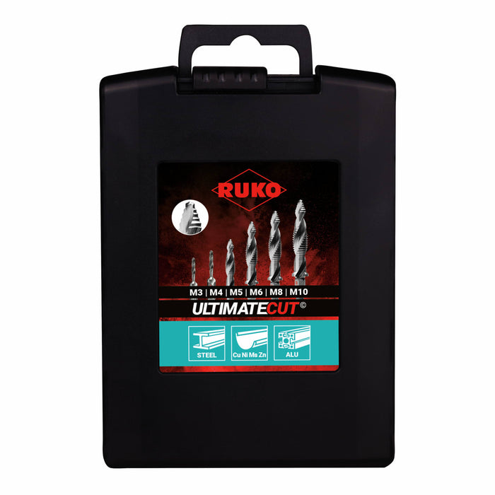 Ruko Ultimatecut Combi Machine HSS Tap Bit Set M3-M10 7 Piece