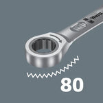 Wera 6000/6002 Joker 6 Set 1 Ratcheting Combination/Double Open-Ended Wrench Set 6 Piece 020022