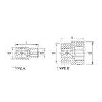 Toptul 6 Point CR-V Socket 1/4in Dr. x 10mm x 25mm